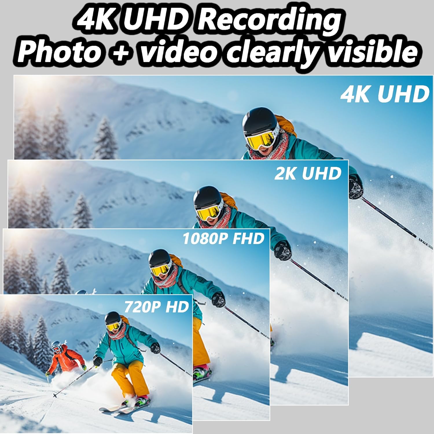 4K Body Camera with Audio and Video Recording - Waterproof, Magnetic & 360° Clip, 90 Min Battery Life,128GB Storage Small Action Camera for Cycling, Pet Walking, Hiking, Diving, Vlogging - Image 3